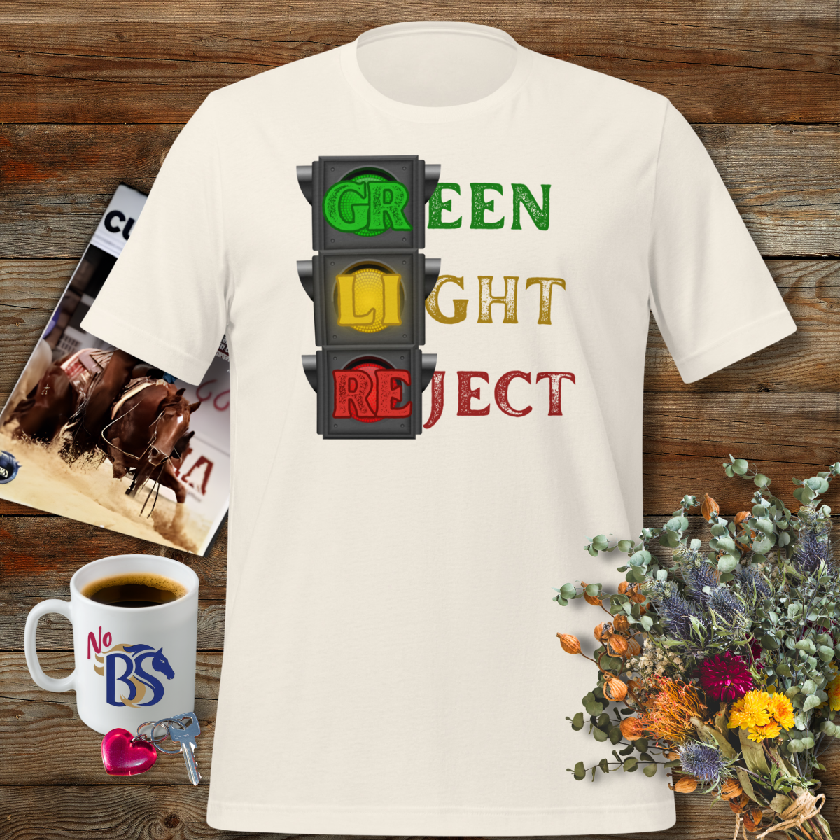 Horse Auction Green Light Reject Stoplight Shirt