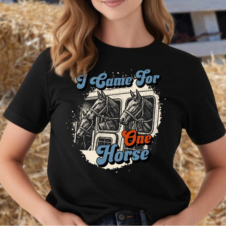 I Came For One Horse- Funny Horse Auction Shirt