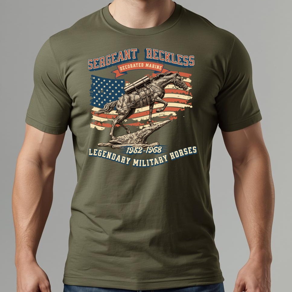 Sergeant Reckless- Legendary Military Horse Shirt
