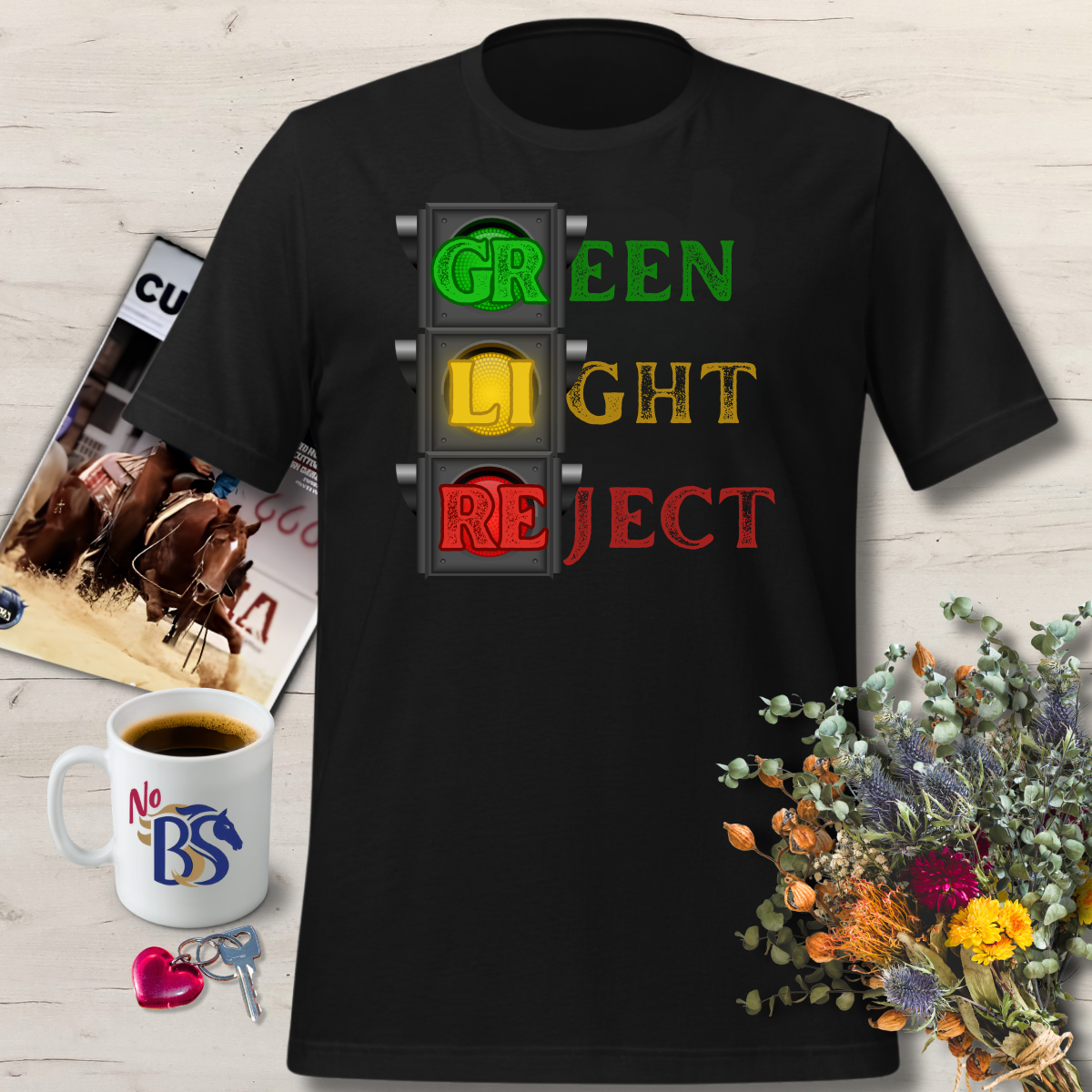Horse Auction Green Light Reject Stoplight Shirt