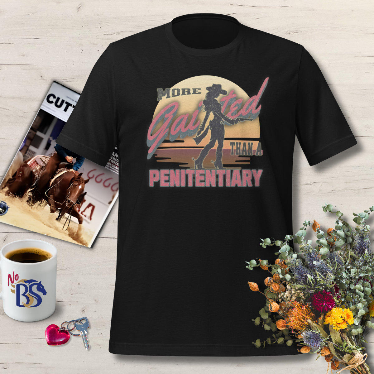 Gaited Cowgirl- Flirty Western T Shirt
