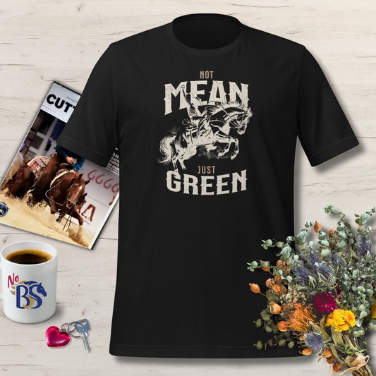 Not Mean Just Green- Horse Auction Tee