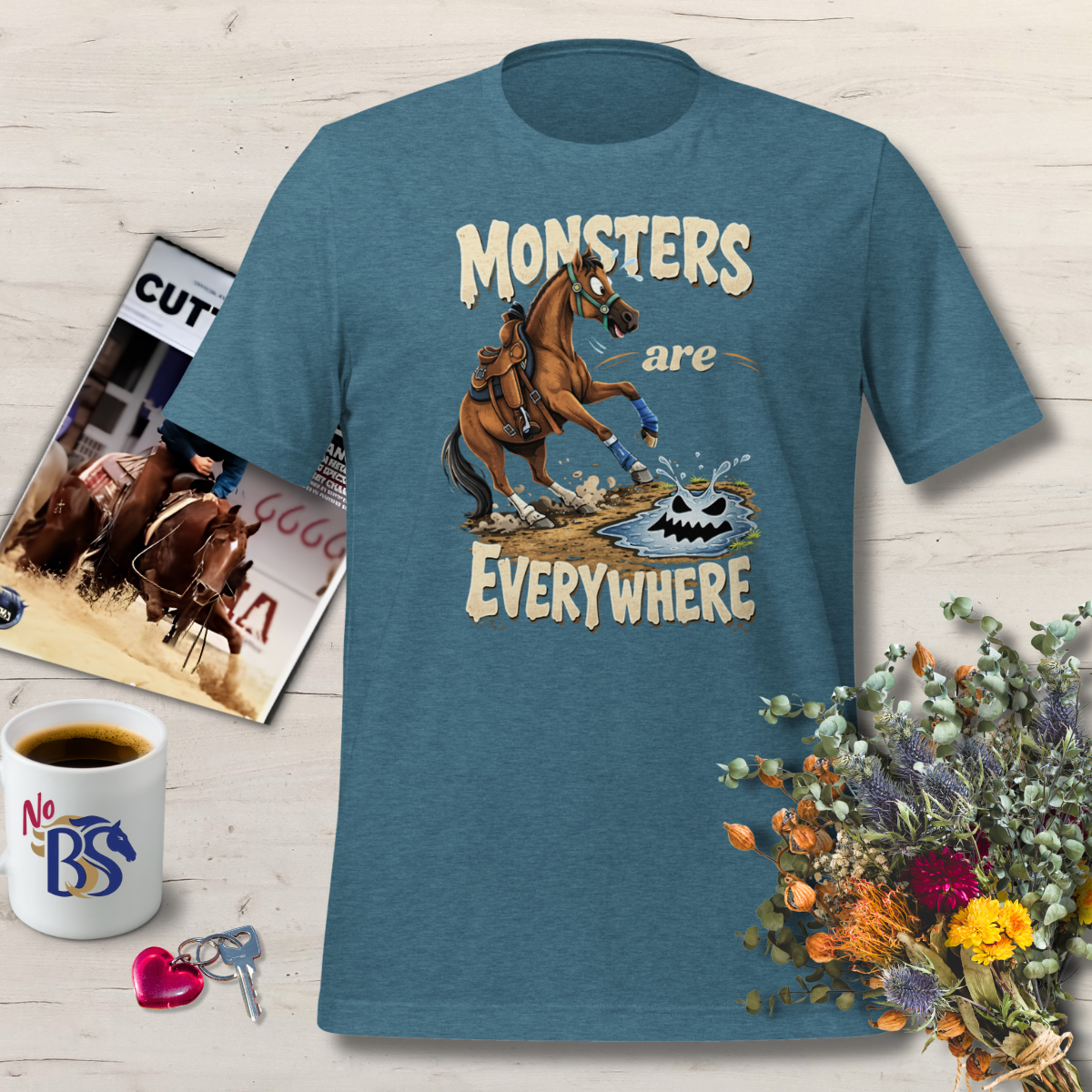 04 Puddle Monsters Funny Horse Gift Shirt