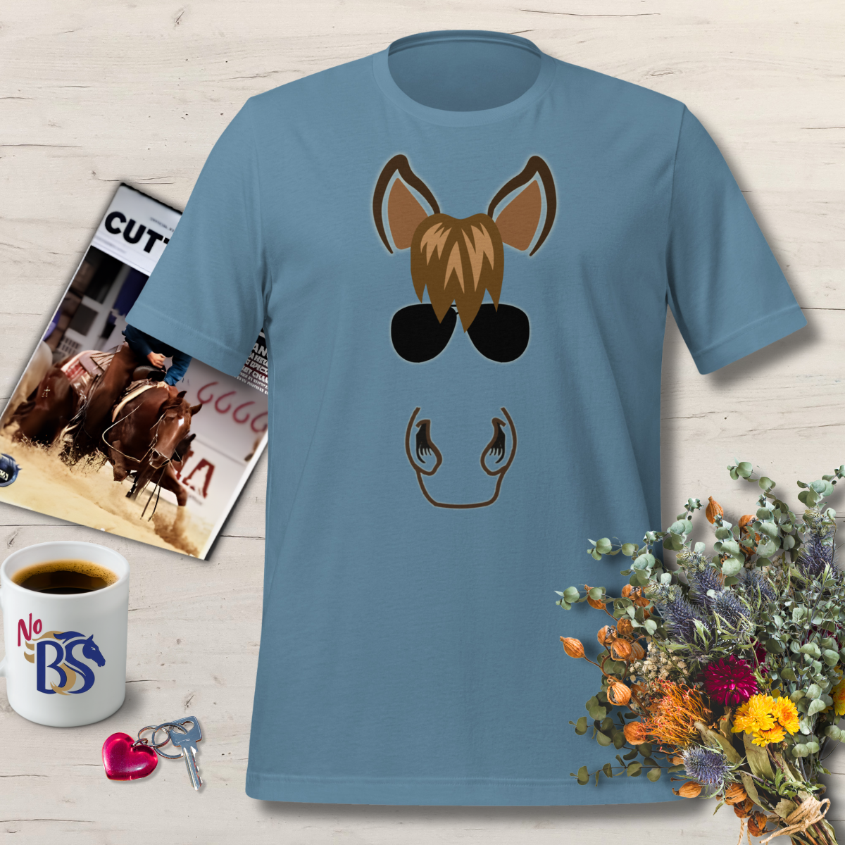 Look Fly- Horse Aviator Sunglasses Shirt