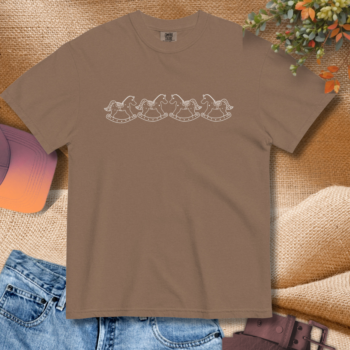 Minimal Gingerbread Horse Shirt