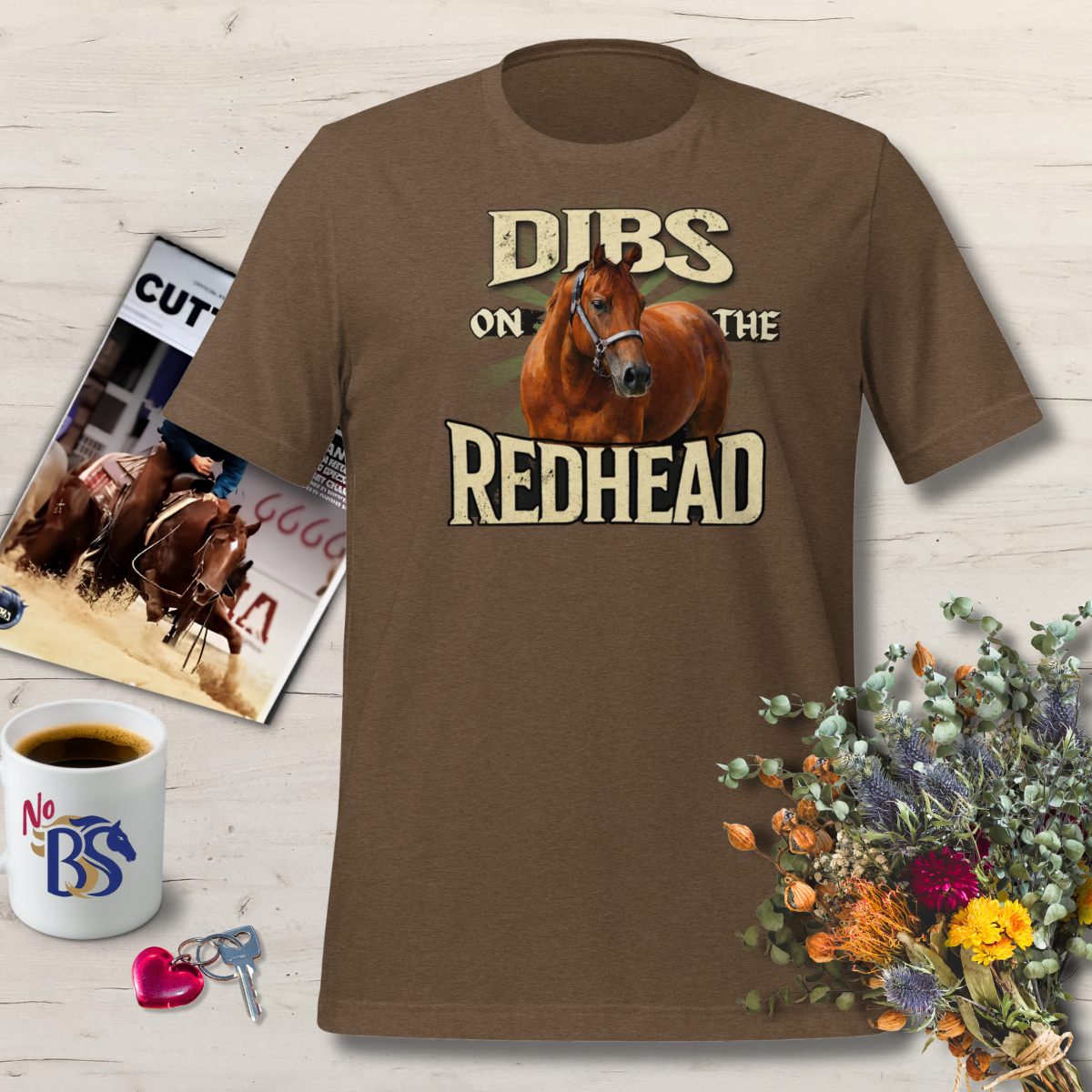 Dibs on the Redhead- Horse T-Shirt