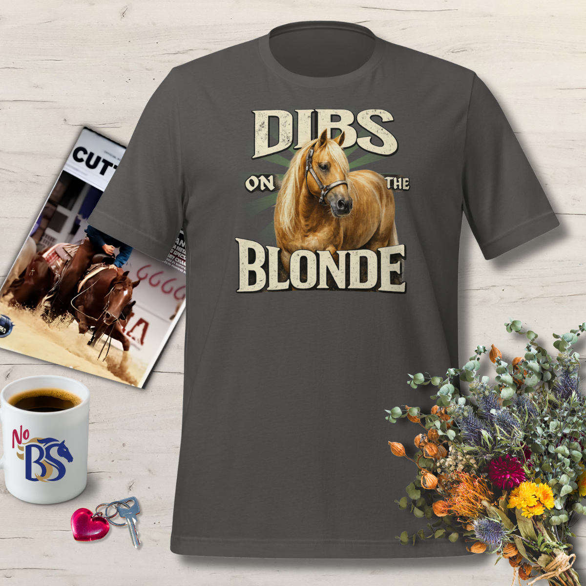 3 Dibs on the Blonde- Flirty T-Shirt