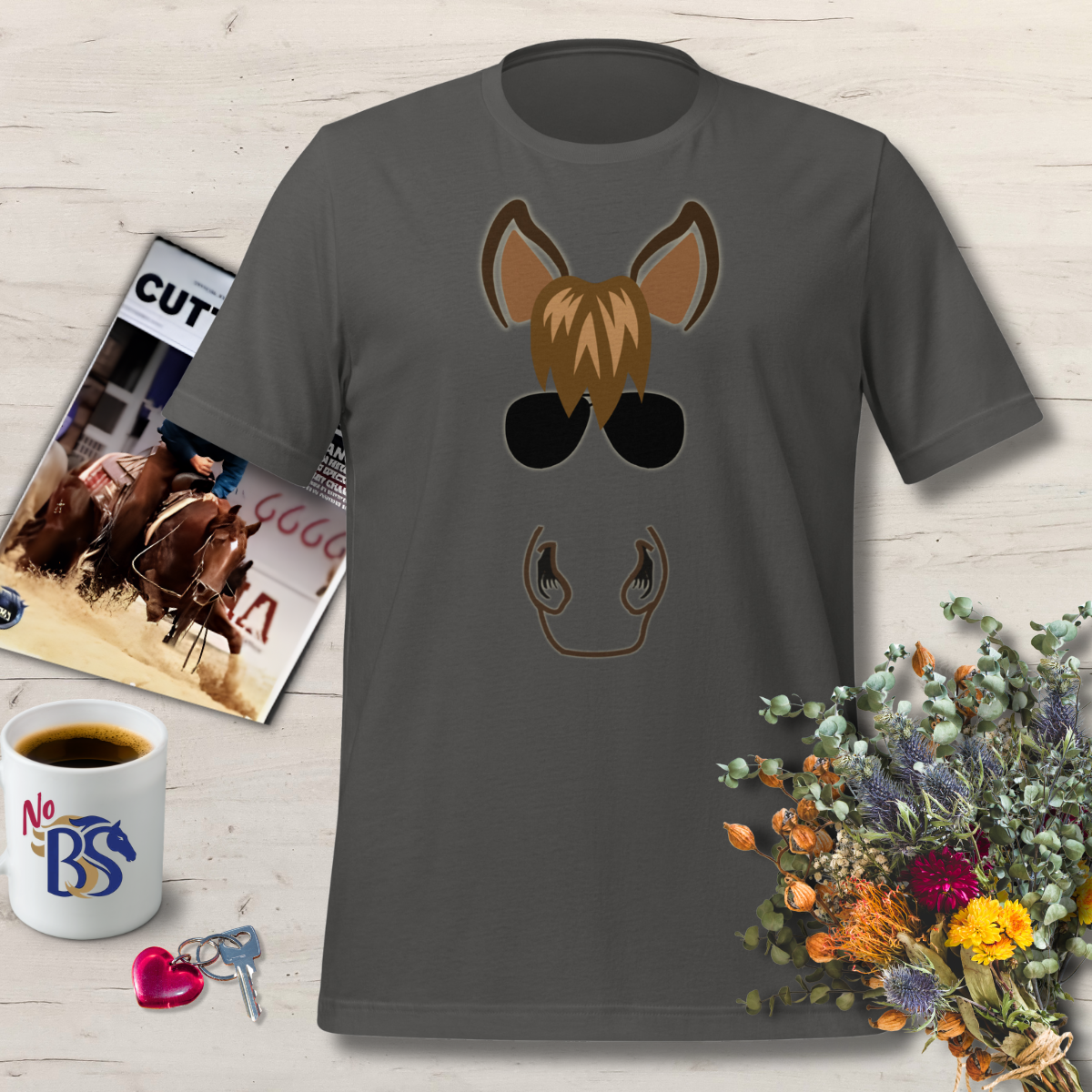Look Fly- Horse Aviator Sunglasses Shirt