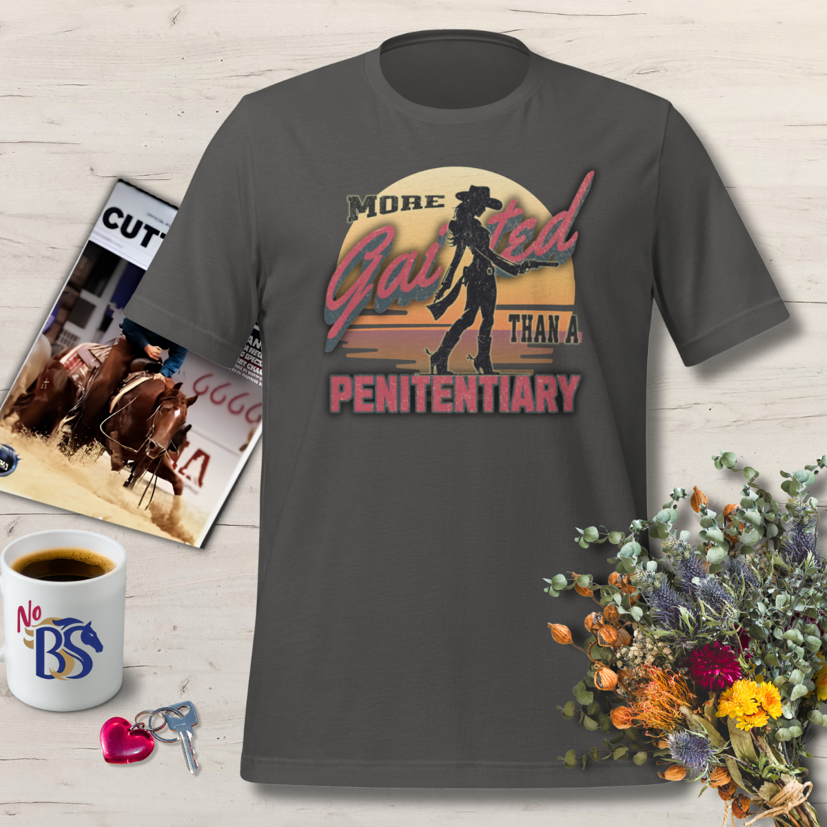 Gaited Cowgirl- Flirty Western T Shirt