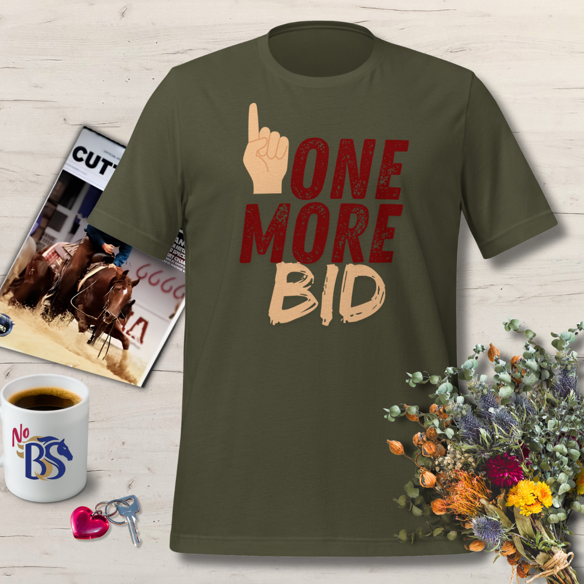 One More Bid- Horse Auction T-Shirt