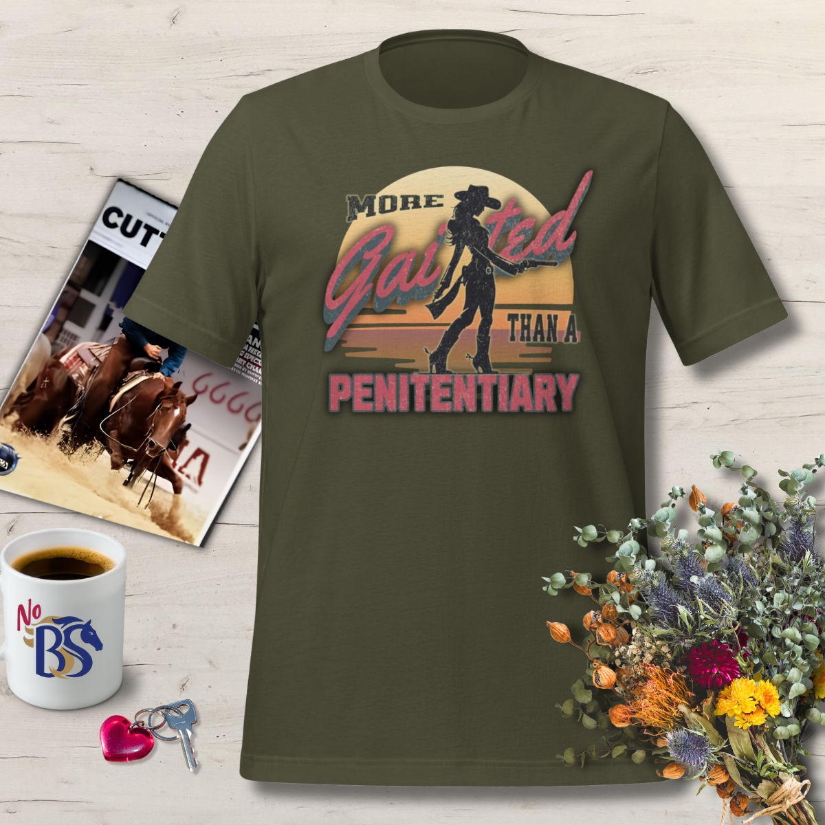 Gaited Cowgirl- Flirty Western T Shirt