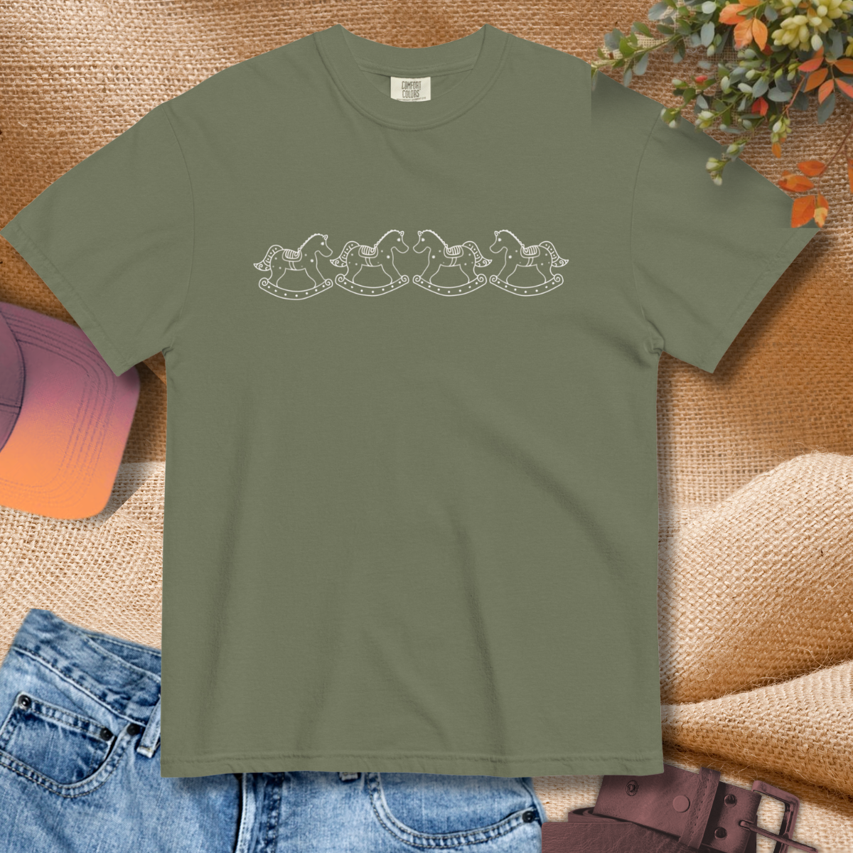 Minimal Gingerbread Horse Shirt