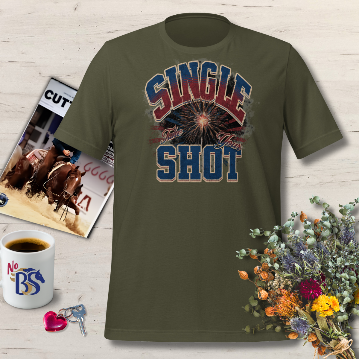 Single Shot Firework- Flirty Shirt