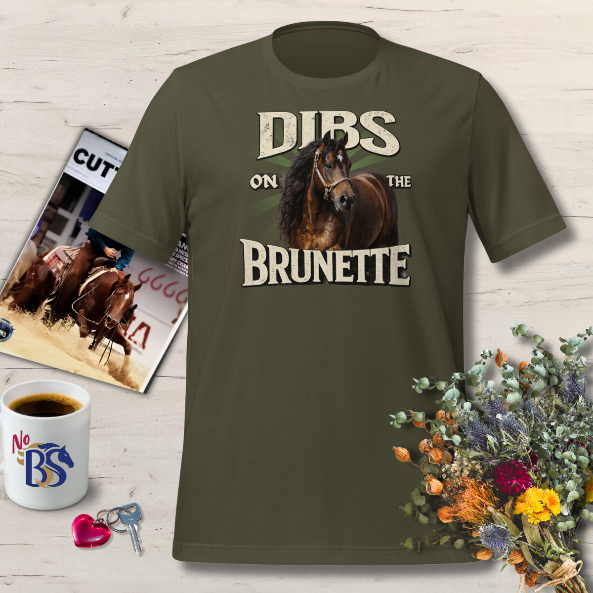 Dibs on the Brunette Flirty T-Shirt