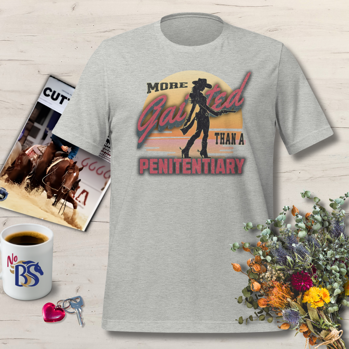 Gaited Cowgirl- Flirty Western T Shirt