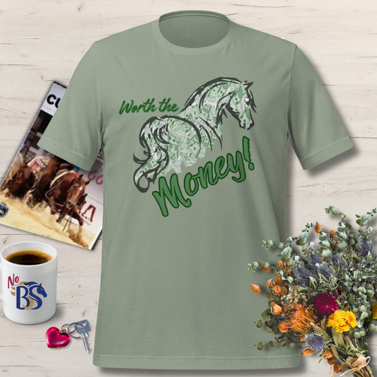 58 Worth the Money Auction Horse T-Shirt