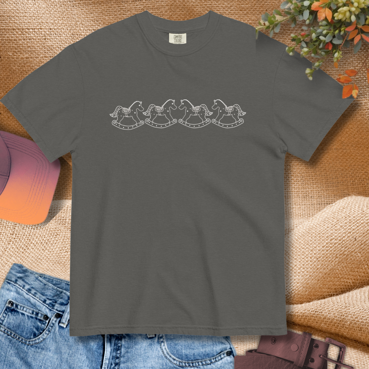 Minimal Gingerbread Horse Shirt