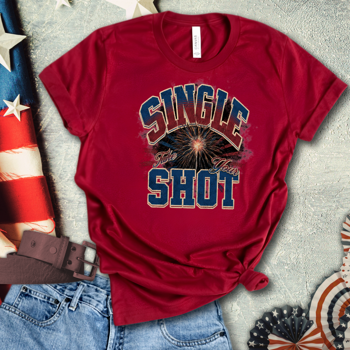 Single Shot Firework- Flirty Shirt