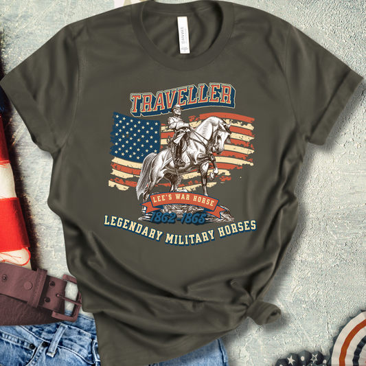 02 Traveller -Legendary Military Horse Shirt