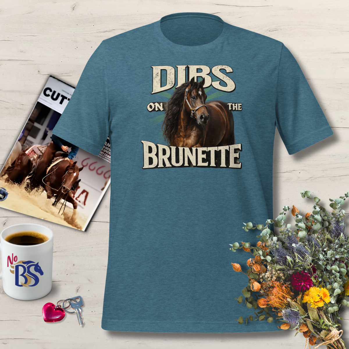 Dibs on the Brunette Flirty T-Shirt