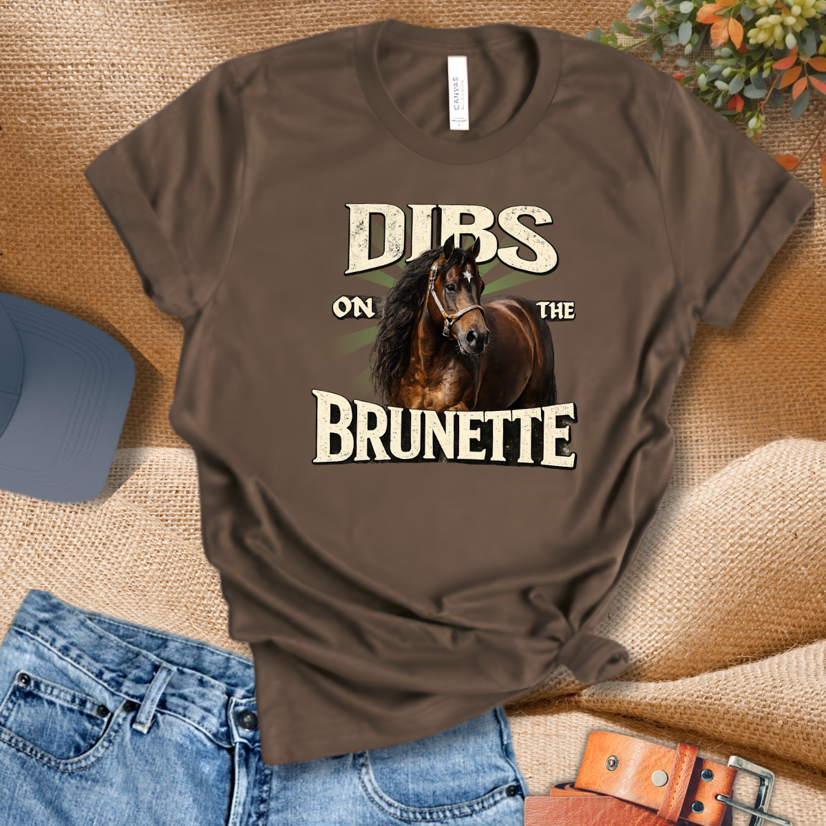 Dibs on the Brunette Flirty T-Shirt