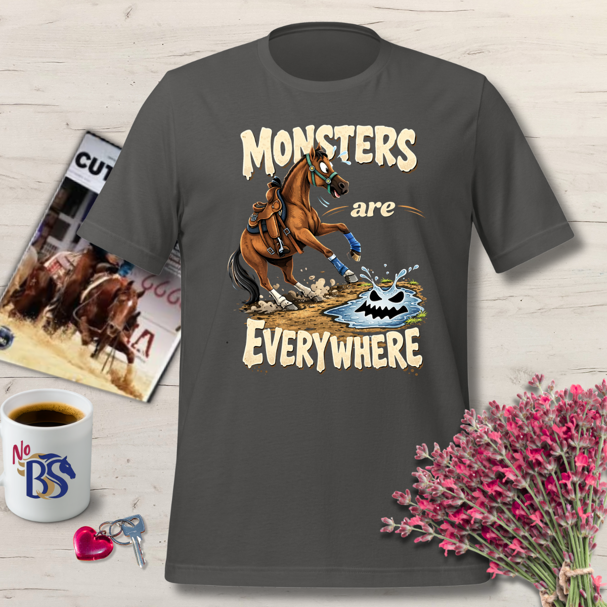 04 Puddle Monsters Funny Horse Gift Shirt