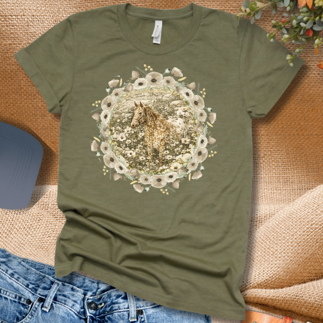 Hard to Find Appaloosa Flower Shirt- Great Gift for Horse Moms!