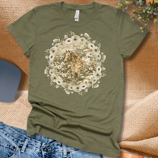 Hard to Find Appaloosa Flower Shirt- Great Gift for Horse Moms!