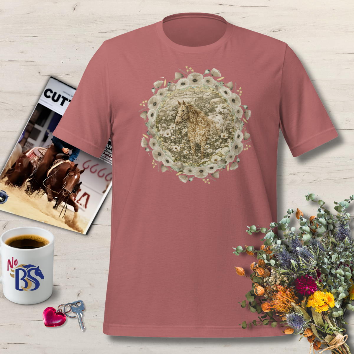 Hard to Find Appaloosa Flower Shirt- Great Gift for Horse Moms!