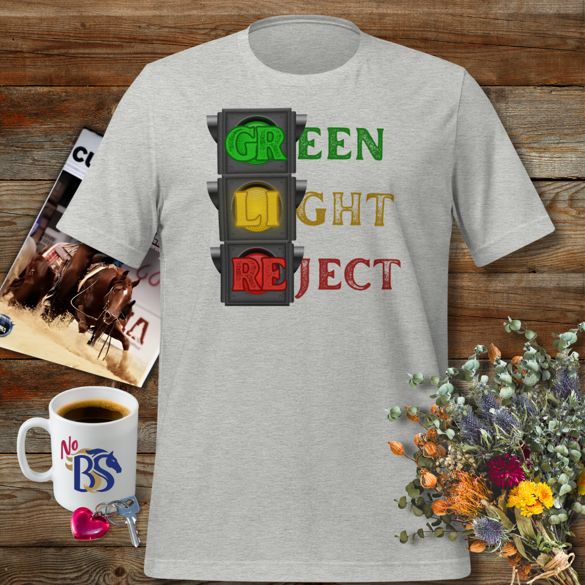 Horse Auction Green Light Reject Stoplight Shirt