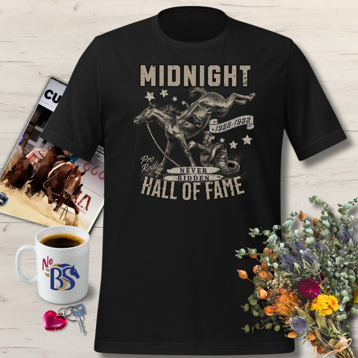Midnight: Never Ridden- HALL OF FAME Horse Shirt