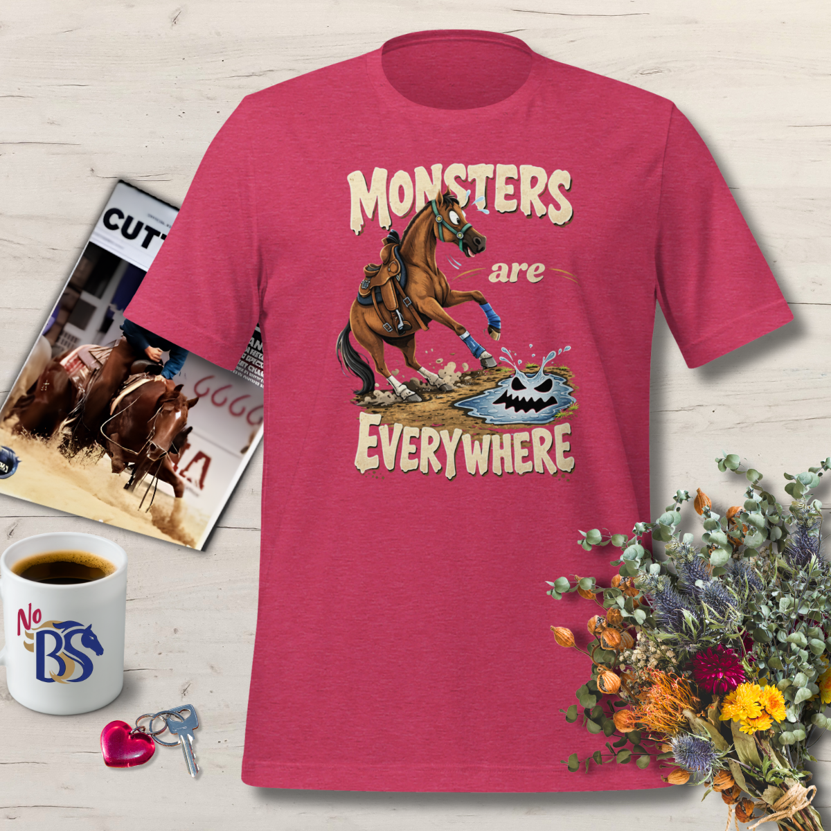 04 Puddle Monsters Funny Horse Gift Shirt