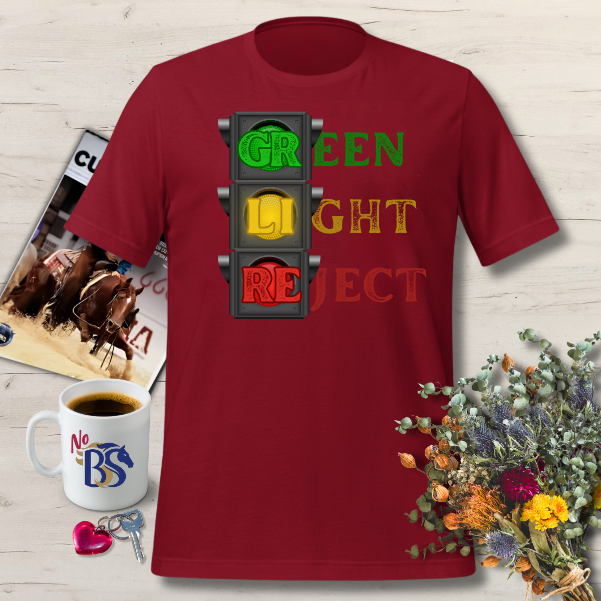 Horse Auction Green Light Reject Stoplight Shirt