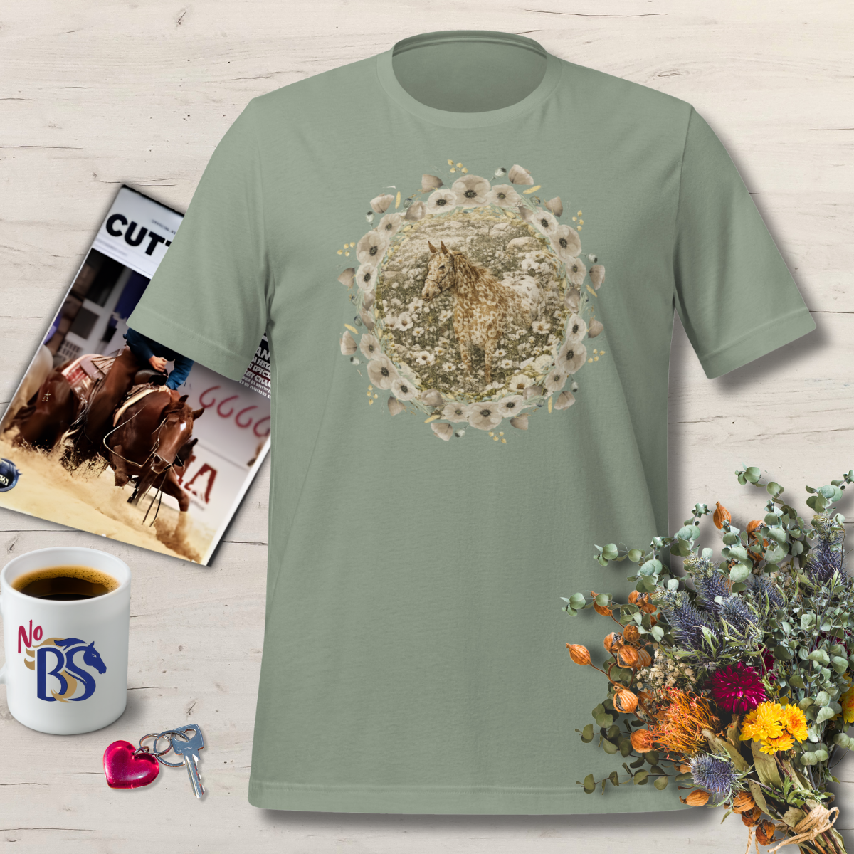 Hard to Find Appaloosa Flower Shirt- Great Gift for Horse Moms!
