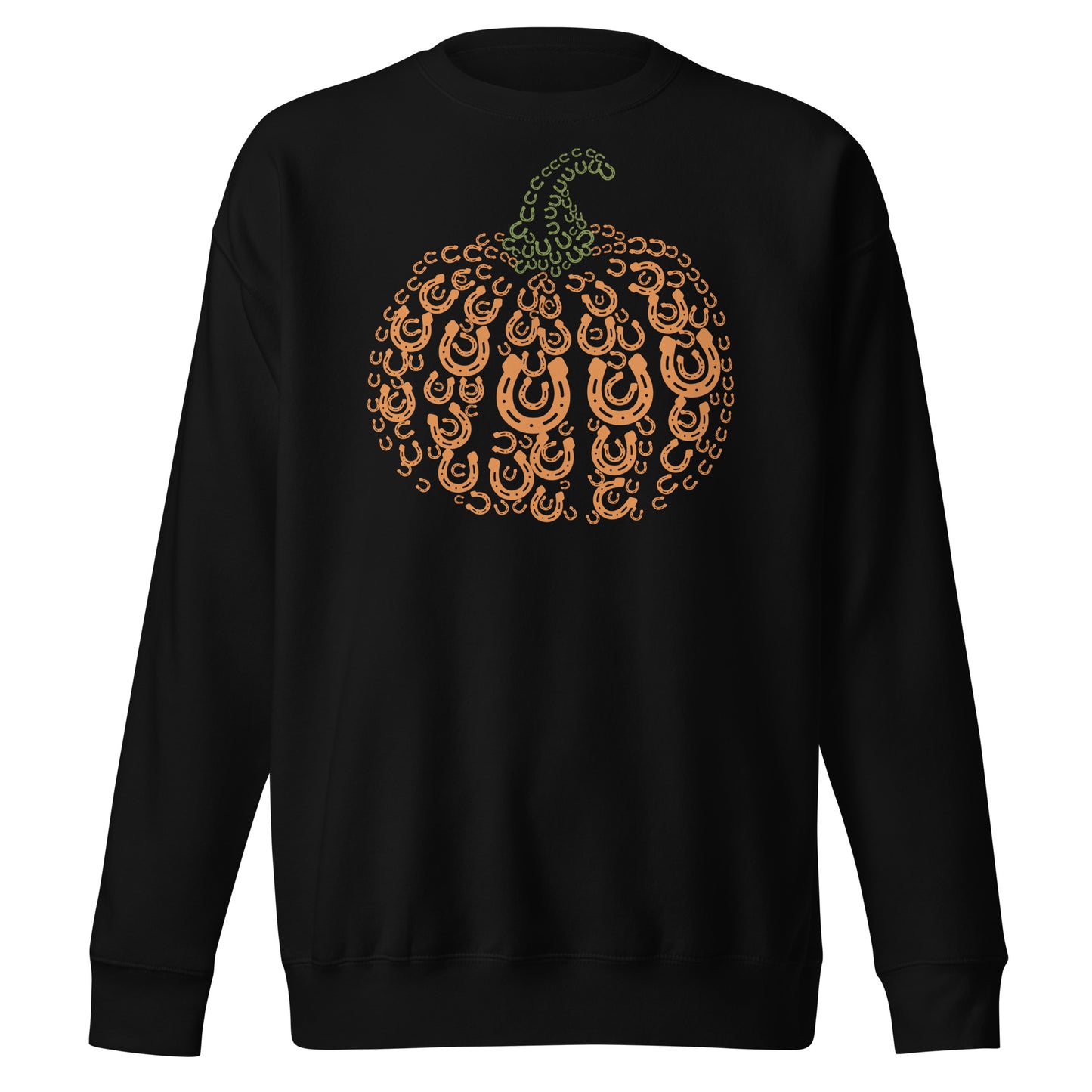 z Horse Shoe Pumpkin Fall Sweatshirt