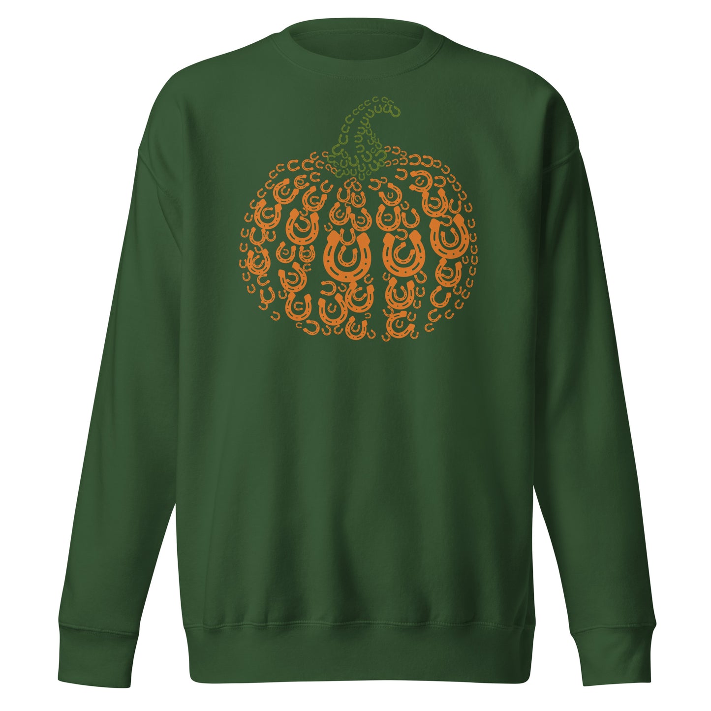 z Horse Shoe Pumpkin Fall Sweatshirt